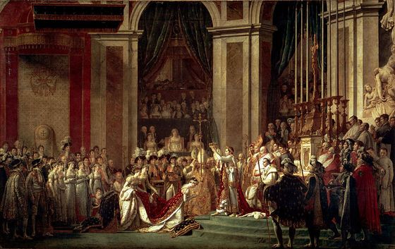 Kroning van Napoleon – Jacques-Louis David, ca. 1805