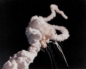 De ramp met de Challenger – Foto: NASA