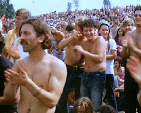 Bezoekers tijdens Woodstock 1969 - cc