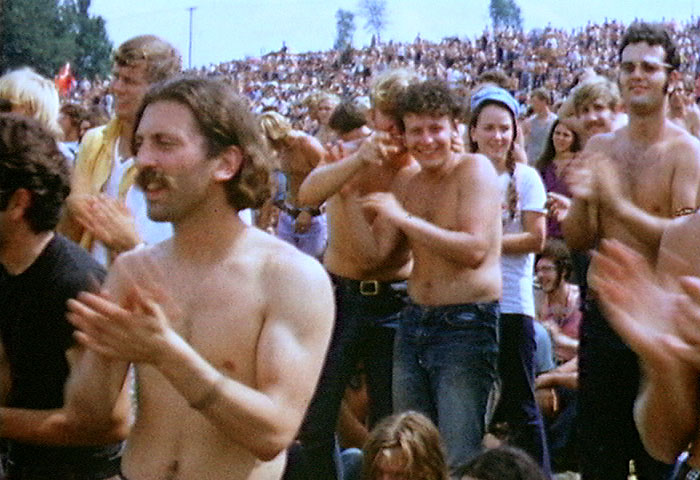 Bezoekers tijdens Woodstock 1969 - cc