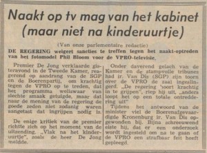 Bericht in het Nieuwsblad van het Noorden van 13 oktober 1967 – Bron: kranten.kb.nl